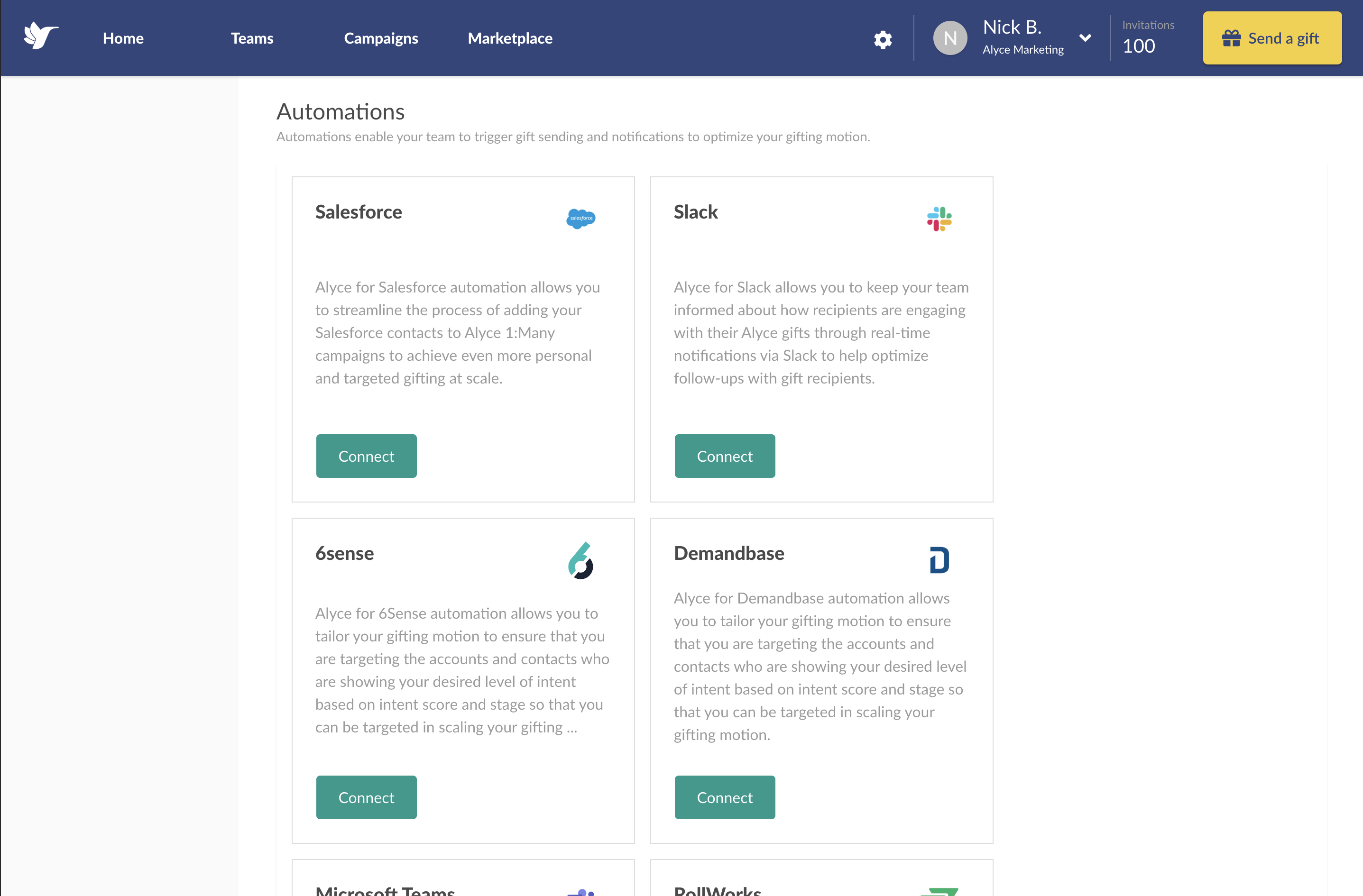 Alyce + Workato Integration