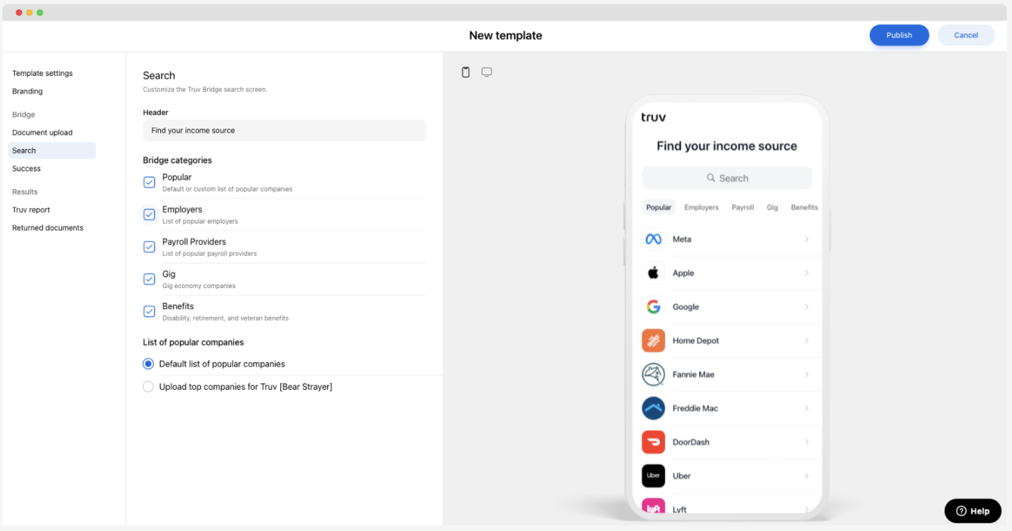 Truv: Customization Templates